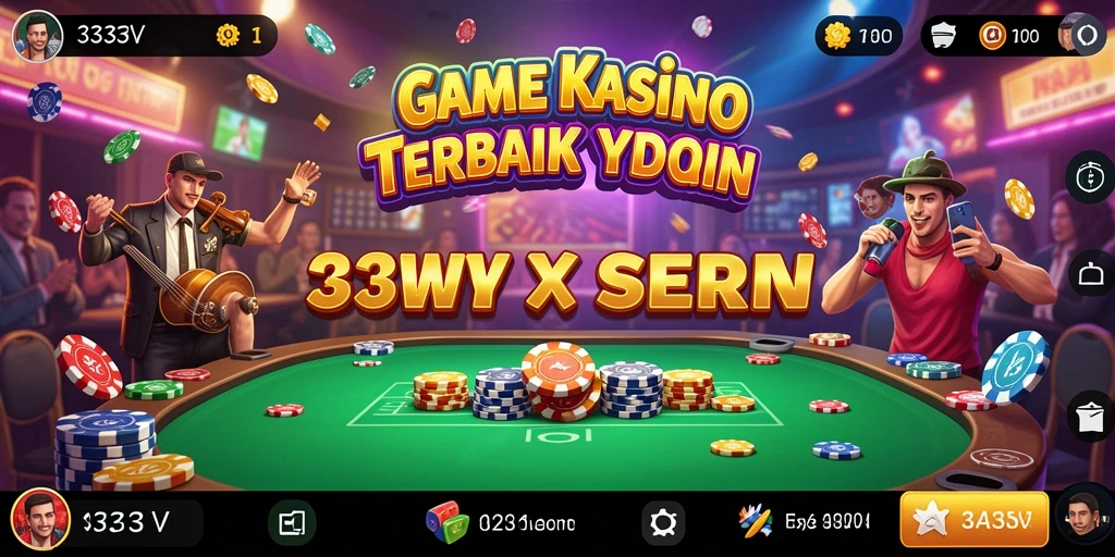 Tampilan gameplay Kasino yang mendebarkan di aplikasi 333V.