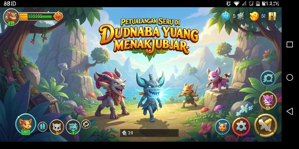 Screenshot gameplay yang menampilkan petualangan yang mendebarkan di 88ID.