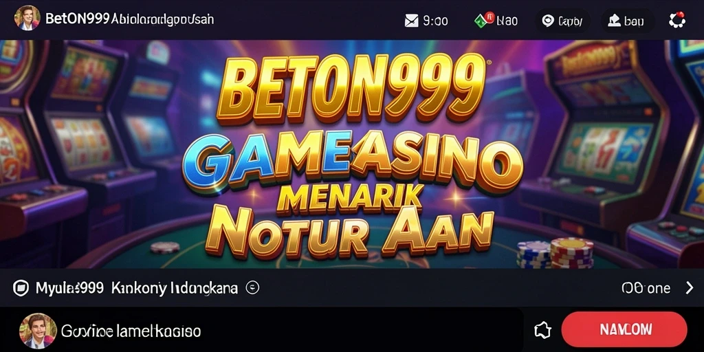 Tampilan gameplay kasino yang menarik dan interaktif dari BETON999.