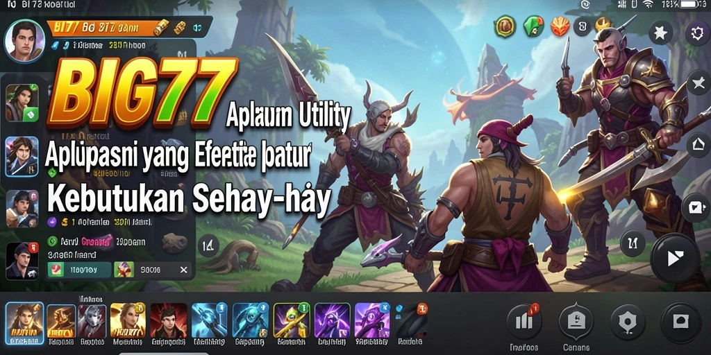 Screenshot utama BIG77 menampilkan antarmuka aplikasi Utility yang ramah pengguna.