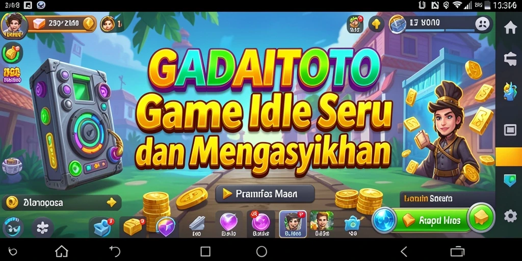 Gameplay seru dan mengasyikkan dari GADAITOTO dalam mode Idle.