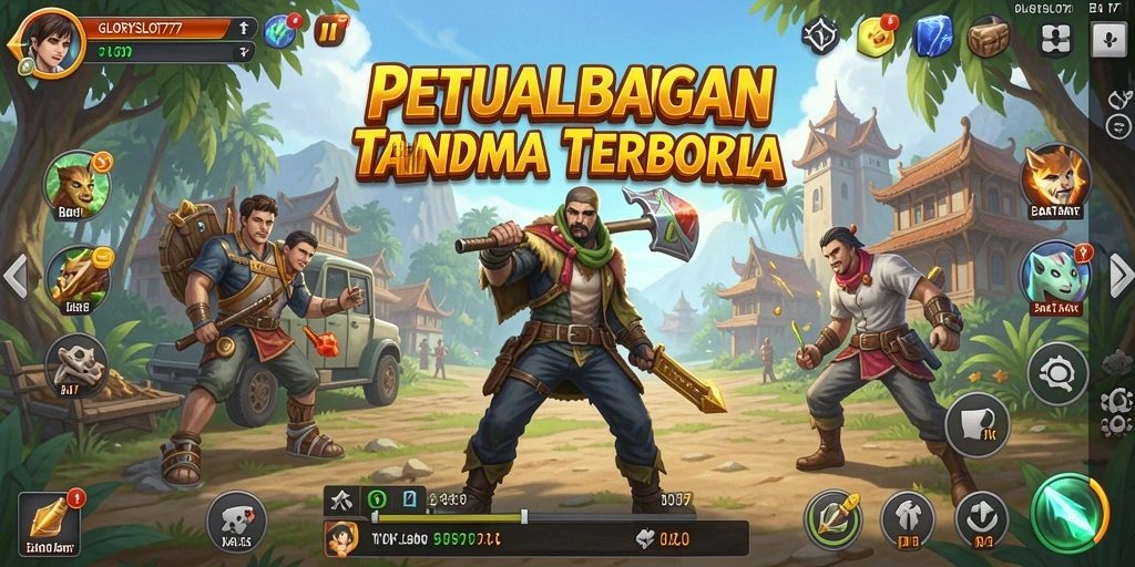 Gameplay seru GLORYSLOT777 di dunia terbuka yang menawan.