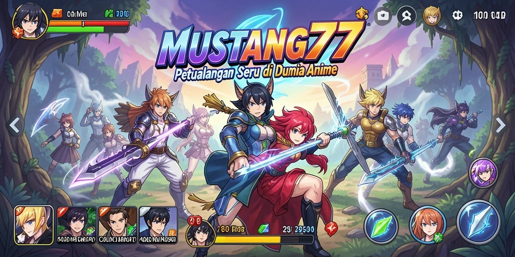 Tampilan aksi seru dari gameplay MUSTANG77 yang mendebarkan.