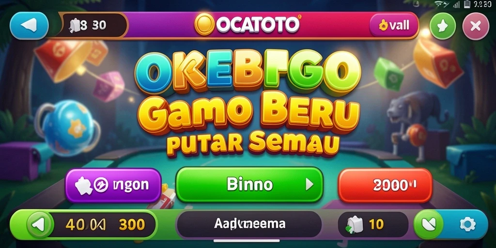 Tampilan gameplay OCATOTO dengan suasana Bingo yang menyenangkan.