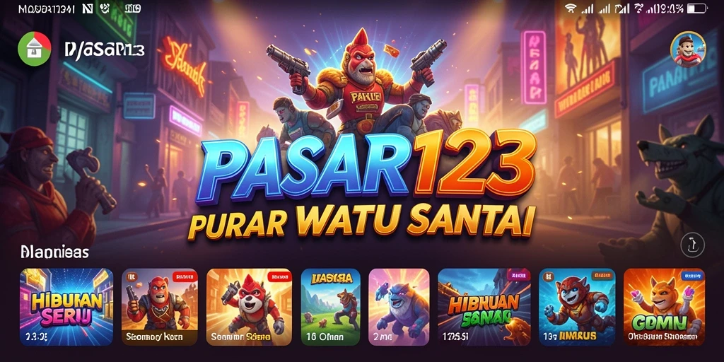 Screenshot PASAR123 menunjukkan gameplay yang seru dan interaktif.