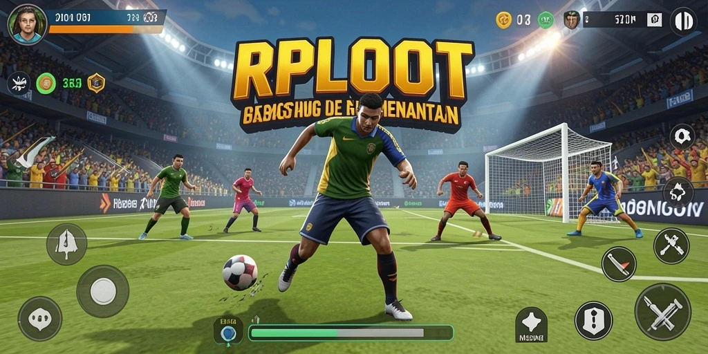 Tampilan seru gameplay RPLOOT dengan aksi olahraga yang mendebarkan.
