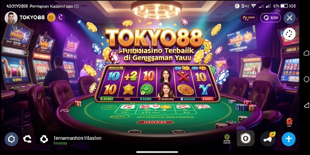 Screenshot gameplay <strong>TOKYO88</strong> menampilkan suasana kasino yang mendebarkan.